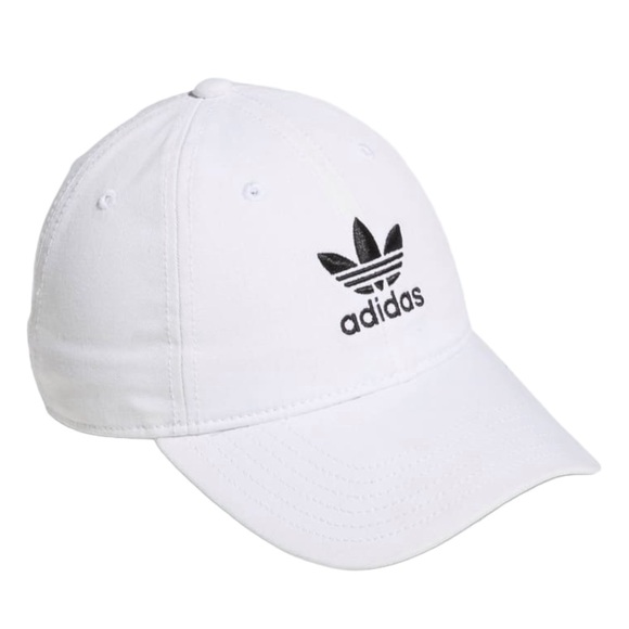 adidas Accessories - white adidas originals style women’s hat | adidas embroidered logo | adjustable